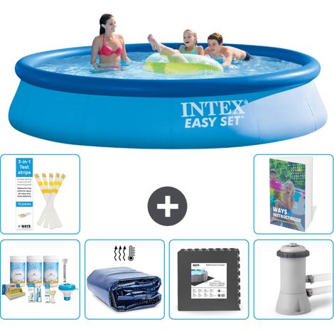 Intex Piscina Easy Set Rotonda - 396x84 cm - 7-pezzi  S59 (1/5)