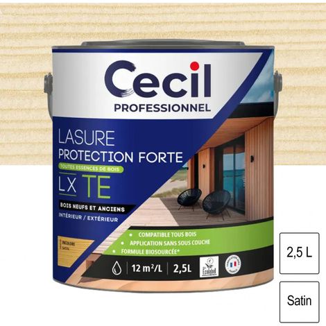 Lasure Toutes Essences de Bois LX TE Incolore 2,5L CECIL PROFESSIONNEL