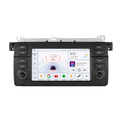 Radio multimédia de voiture, Android 12, navigation GPS, S1-3G 32G-8cœurs (1/2)