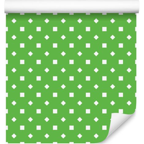 Papier peint à pois verts, bas vert pour salon et chambre 50x1000 cm (1/5)