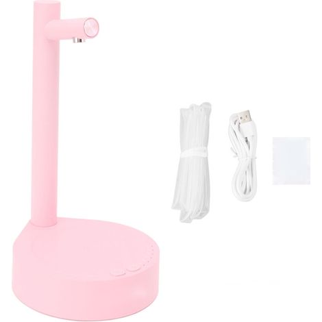 Pompe À Eau - 6 Vitesses Réglables - Pour Bonbonne D'eau - Portable Rechargeable USB Type-C - 1800 mAh - ABS - Rose (1/5)