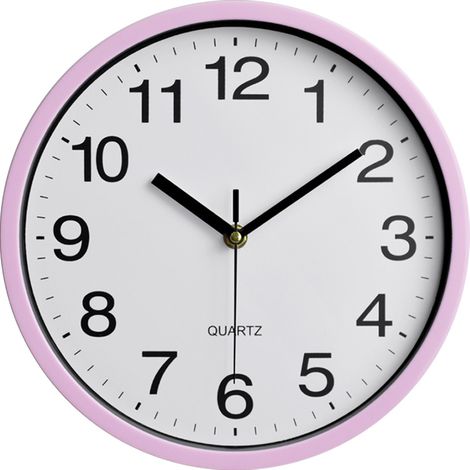 Horloge murale en plastique de 25 cm (10 pouces), horloge Shi Ying, horloge simple pour chambre ou salon (1/5)