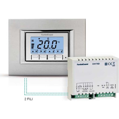 Termostato ambiente e attuatore per il comando di ventilconvettore (fan-coil) CH133ARR2