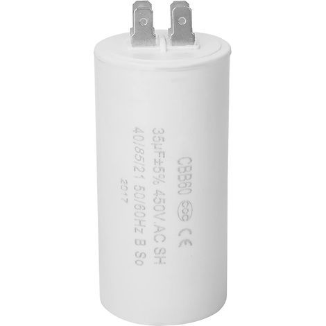 Condensateur, 35uf Condensateur CBB60 Condensateur de démarrage 450V Condensateur de démarrage CBB60 de démarrage pour moteur 4 pôles 450V 35uf (1/5)