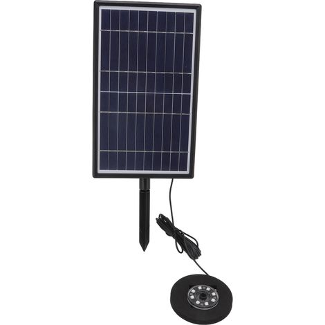 Pompe solaire pour fontaine 10V 7W, type split, plusieurs modes de jet, anti-colmatage, avec LED pour piscines (1/5)