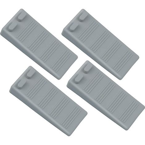Türstopper aus weichem Gummi, höhenverstellbar, rutschfester Block, ungiftig, kein Geruch, Türstopper, schützt Böden und Wände, Beton, (grau)