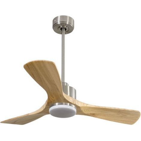 Modulo de KlassFan Super déstratificateur d'air chrome Led pales bois clair,thermostat,10 à 15 m² KLDC3SlimP642SWL1ChSlim (1/5)