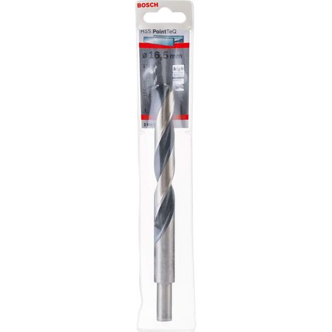 1x Forets hélicoïdaux HSS PointTeQ (pour métal, emmanchement réduit 16,5 x 120 x 178 mm, accessoires pour perceuse-visseuse) (1/5)