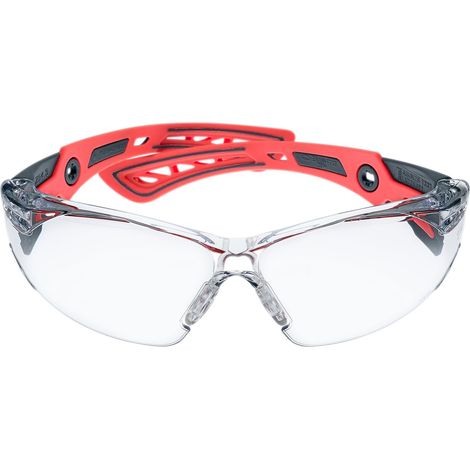 Lunettes de protection Bolle RUSH+, Incolore, Polycarbonate anti-buée, Résistant aux rayures, Protection UV 400 ( Prix pour 1 ) (1/4)