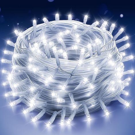 Guirlande Lumineuse Sapin de Noël 300LED 30M Guirlande Lumineuse Extérieure Intérieur Guirlande Led Exterieur Decoration Noël Guirlande Electrique Sapin (Blanc Froid) (1/5)