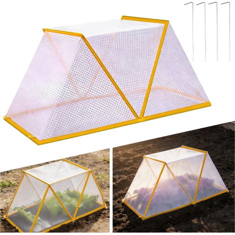 Mini serre Mini serre plantes Petit parterre surélevé Balcon Housse protection plantes pliable portable Arcs tunnel plantes 80 x 34 (1/5)