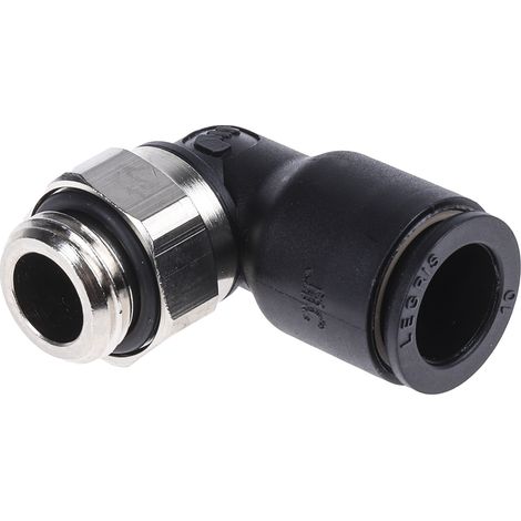 Adaptateur fileté coudé Legris LF3000 vers Enfichable 10 mm G 1/4 Mâle ( Prix pour Paquet de 2 ) (1/3)