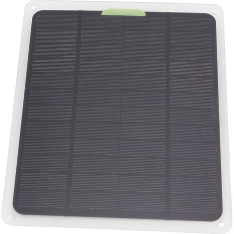 Panneau solaire 10 W avec double sortie USB Type C, panneau de charge solaire DC12 V pour le travail en extérieur, les voyages, le camping et la formation. (1/5)
