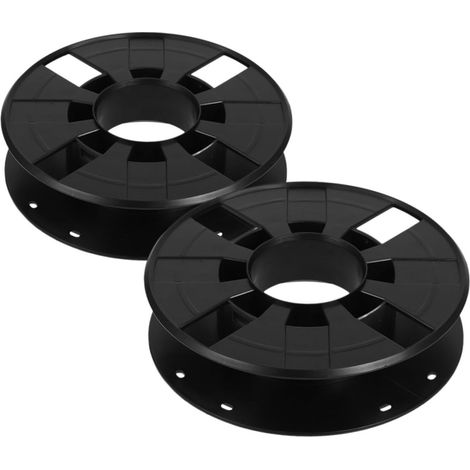 2 pièces Bobine de Rangement pour Filament Compacte et Portable Organiseur de Câble Sécurisé pour Accessoires Imprimante Lot de Noir (1/5)