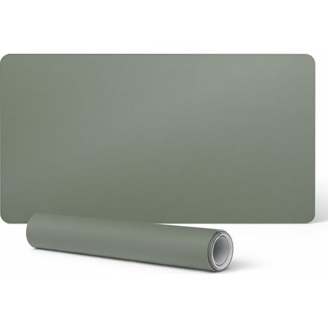 Alfombrilla de escritorio estampada para adolescentes y estudiantes, color oliva, 90x45 cm