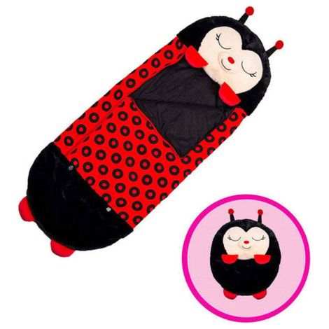 Faltbare Schlafsackunterlage, 2-in-1, verdickter kreativer Schlafsack für Kinder, Einhorn, Baby, Kleinkind, Cartoon, warm, Anti-Kick-Baumwollpyjama mit Clip, Schwarz Coccin