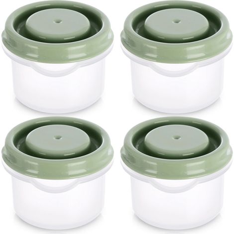 SET DI 4 CONTENITORI PER SALSE IN PLASTICA PICCOLI E TENUTA STAGNA 50 (1/5)