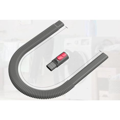 Kit d'accessoires pour le nettoyage des recoins de l'aspirateur, flexible de 86,4 cm (34 pouces), compatible avec les modèles Dyson V7, V8, V10, V11 et V15 GEN5, et filtre à peluches pour sèche-linge. (1/5)