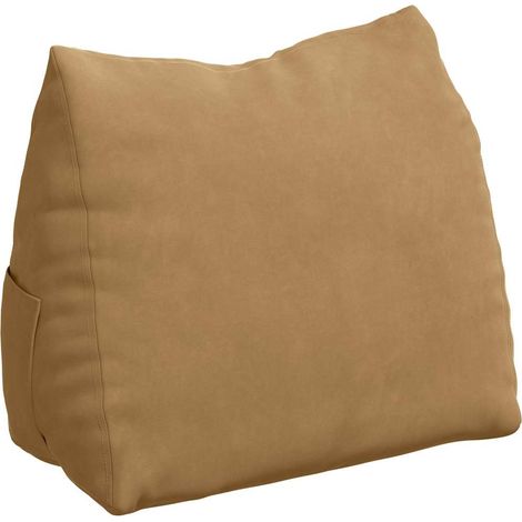 Coussin de Dos Marron 60 x 20 x 50 cm Tissu en velours côtelé
