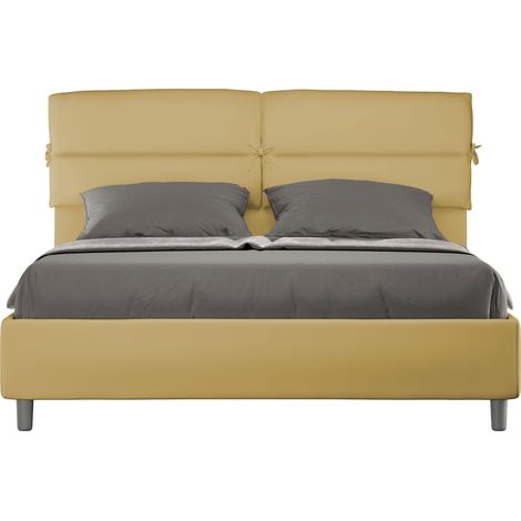 Letto Matrimoniale 160x190 cm Senza Rete Nandy Ocra (1/5)