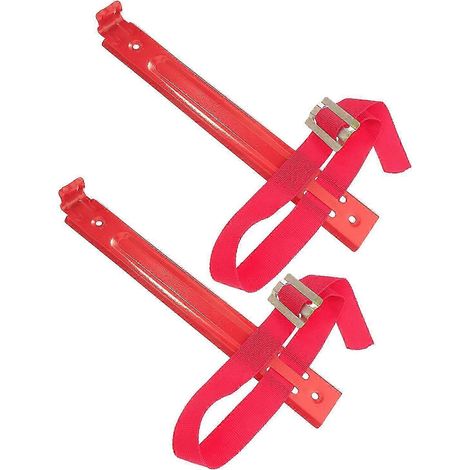 Lot de 2 supports muraux robustes en fer pour extincteurs sangle réglable pour extincteurs de 2 kg 3 kg et 4 kg usage domestique bureau et industriel. (1/5)