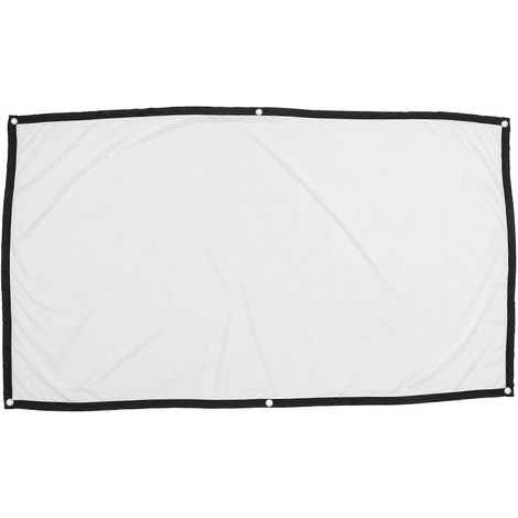 Écran de projection portable pliable 72 pouces 16:9 pour films-90X159CM-White (1/3)
