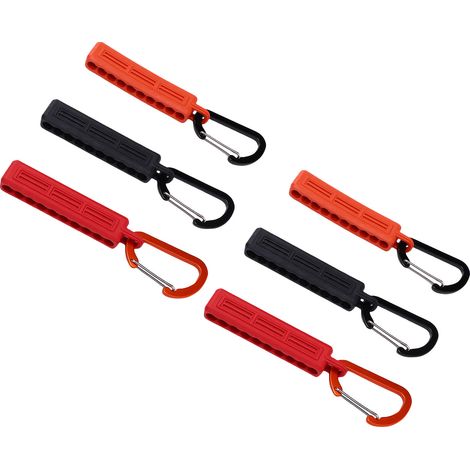 6 embouts porte-forets 10 trous, queue 1/4 pouce, organisateur de rangement pour tournevis et perceuse avec crochet et clip (1/5)