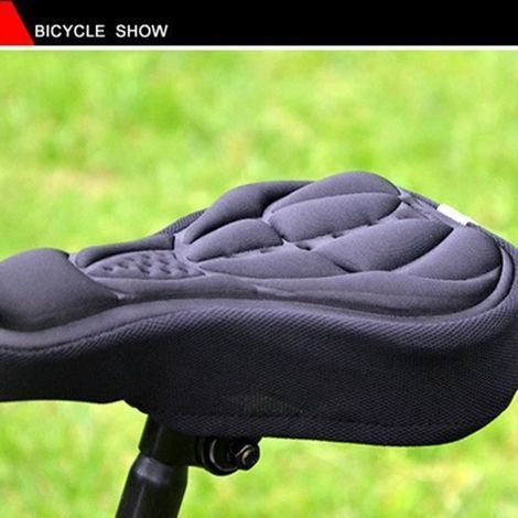 Housse selle vélo confort confortable 3D doux Silicone Gel Protection coussin de coussin de vélo (1/4)