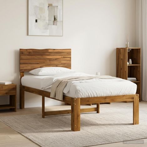 Estructura de Cama Individual con Cabecera ROSTOCK Natural (1/5)