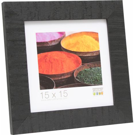 Cadre Photo Bois Brut Noir 10 x 15 cm (1/3)