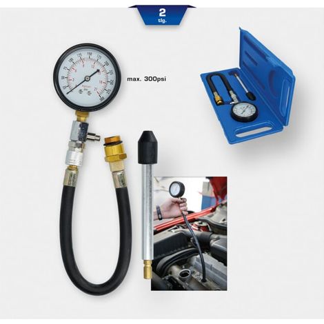 BRILLIANT TOOLS Kit testeur de compression pour moteurs à essence 2 pièces - BT581150 (1/5)