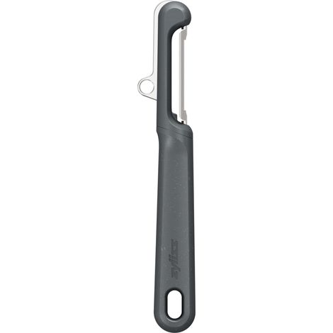 Zyliss Pelapatate girevole, extra affilato, con cannuccia di grano sostenibile, impugnatura comoda, copertura per sicurezza, in acciaio inox, lavabile in lavastoviglie (1/4)