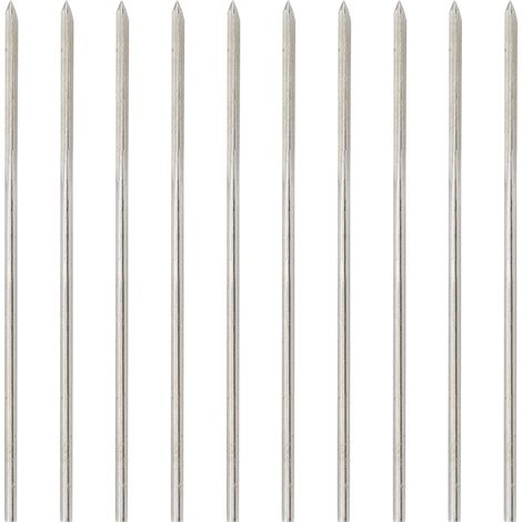 Lot de 10 alésoirs de machine diamètre 1,2 mm, à queue droite, dureté élevée, outil de fraisage pour perçage et alésage précis. (1/5)