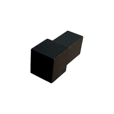 Capsula quadra in alluminio nero opaco : Modello - 8MM (1/4)