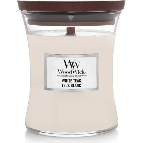 CANDELA CLESSIDRA MEDIA MEDIUM JAR WHITE TEAK (1/3)