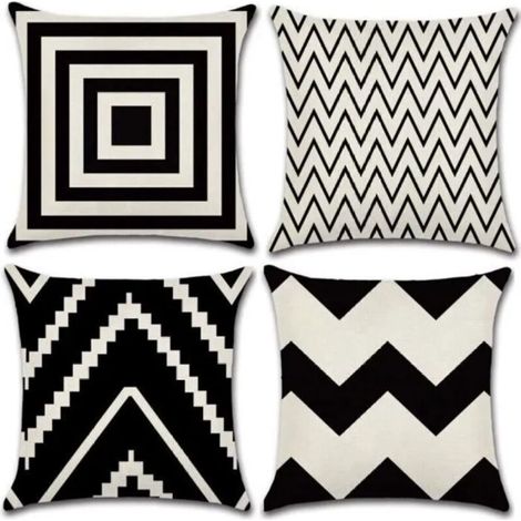 Housse de Coussin Géométrique Motif Taie d'oreiller pour Canapé Maison Salon Chambre Décoration D'intérieur,45x45cm