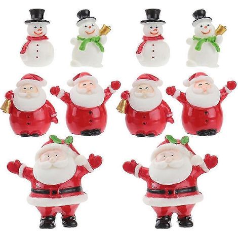 Miniature Santa Figures Resin Christmas Decor for Decoration 20Pcs Collection (1/5)