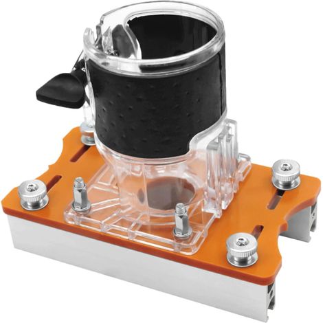 Support de fraise à bois 2 en 1 avec fixation invisible, support de fraise à main compact pour le travail du bois, idéal pour la finition de surfaces dans les meubles et placards. (1/5)