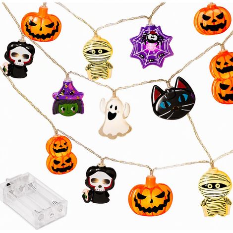 Guirlande lumineuse LED motif fantôme extérieur décor saisonnier (1/5)