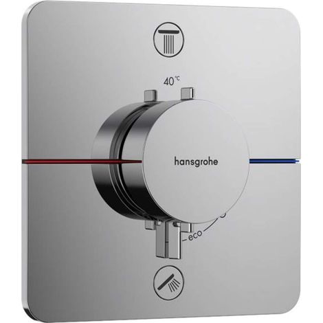 Hansgrohe ShowerSelect Comfort - Unterputz-Thermostatarmatur für 2 Verbraucher, Chrom 15583000 (1/5)