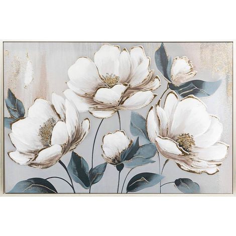 Lienzo pintado enmarcado Margaret 90x60cm - Atmosphera créateur d'intérieur