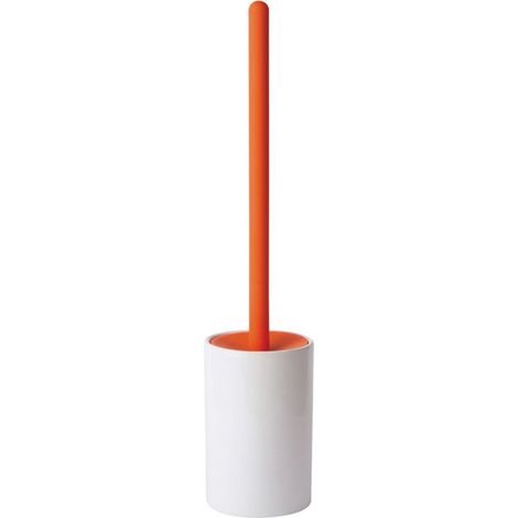 Lineabeta - Keramik / Silikon-Baston-Bürsenhalter orange (1/2)