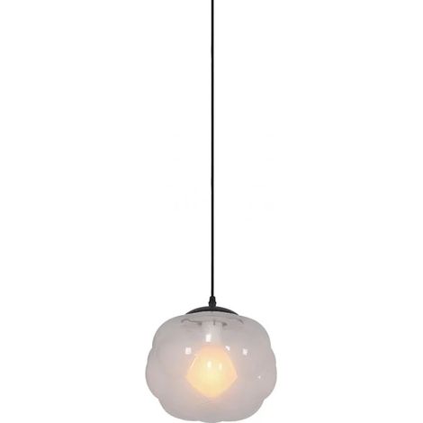 Suspension boule nuage en verre opaque D. 24 cm en - BUBBLE (1/3)