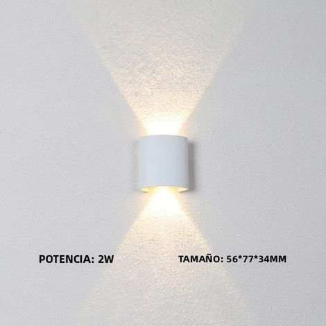 Applique murale LED étanche IP65 (blanc froid 2 W), lampe de jardin en aluminium (1/5)