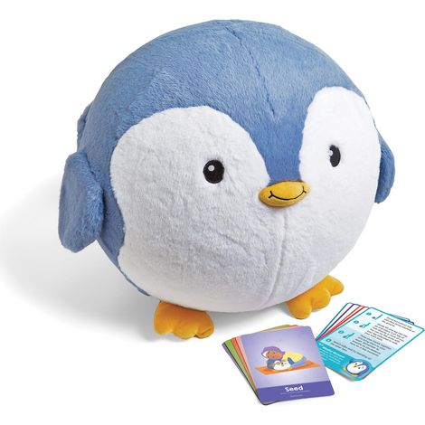 Learning Resources Yoga Ball Buddy con BubblePlush Pinguino, Palla Yoga per Bambini dai 3 Anni, Gioco Yoga per Equilibrio e Movimento, con 12 Carte Yoga e Pompa Inclusa (1/5)