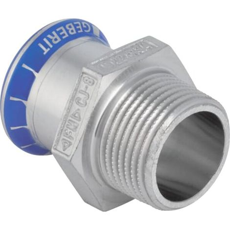 Geberit 81711 Mapress transition en acier inoxydable avec filetage mâle (1/4)
