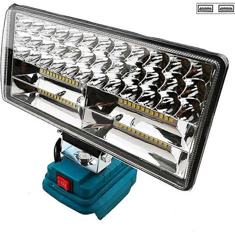 Lampe de travail LED portable pour extérieur, compatible avec les batteries Makita 18V. Lampe de pêche portative. (1/5)