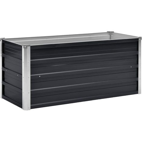 Maison Exclusive - Garten-Hochbeet Anthrazit 100 x 40 x 45 cm Ver (1/5)