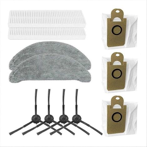 Accessoire pour aspirateur robot : brosse tambour, brosse latérale, filtre et lingette de nettoyage pour RV-L11-A (1/5)