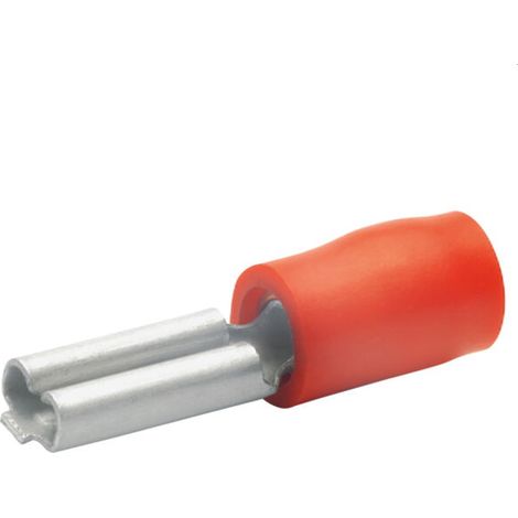 Klauke Flachsteckhülse n. DIN 2,8x0,5mm 0,5-1qmm rot VZ isolie. 8201